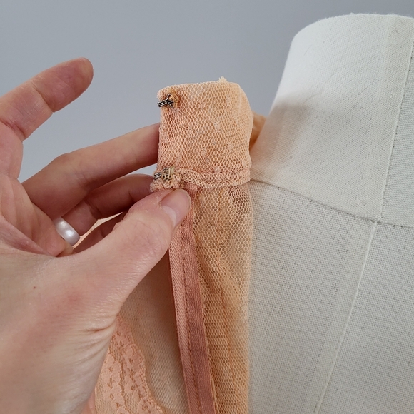 Vintage 70s Victorian Style Lace Swiss Dot High Neck Long Sleeve Coctail Dress - Picture 8 of 14